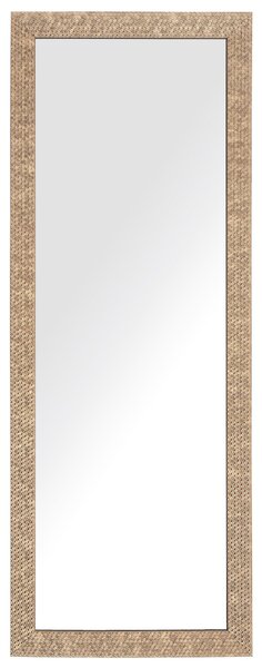 Závesné zrkadlo na stenu mosadzné 50 x 130 cm obdĺžnikové moderné vintage