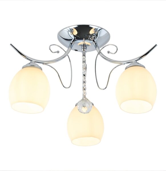 Prisadený luster ELLA 3xE27/15W/230V lesklý chróm