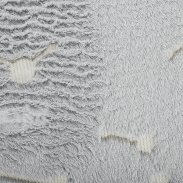 TEMPO-KONDELA GLOVIS TYP 3, svietiaci koberec, svetlosivá/vzor, 160x230cm