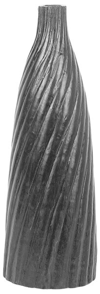 Dekoratívna váza čierna 45 cm terakotová minimalistická moderná škandinávsky štýl