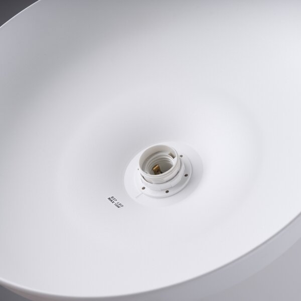 Sollux SL.1329 - Luster na lanku GINA 1xE27/15W/230V pr. 38 cm biela