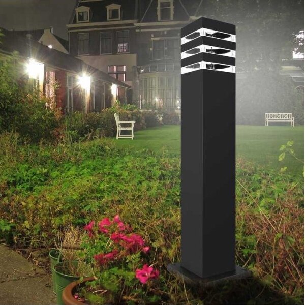 Vonkajšia lampa TEKSAS 1xE27/12W/230V IP44 44 cm antracit