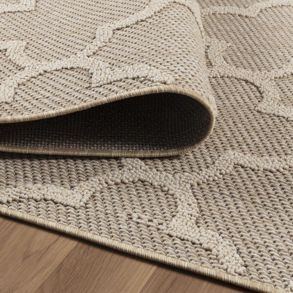 Ayyildiz , Kusový koberec Patara 4951 Beige – na von aj na doma, 80x150, béžová, chodba / predsieň