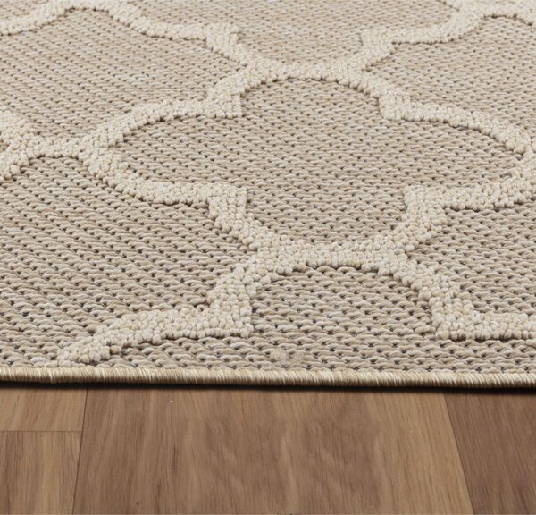 Ayyildiz , Kusový koberec Patara 4951 Beige – na von aj na doma, 80x150, béžová, chodba / predsieň