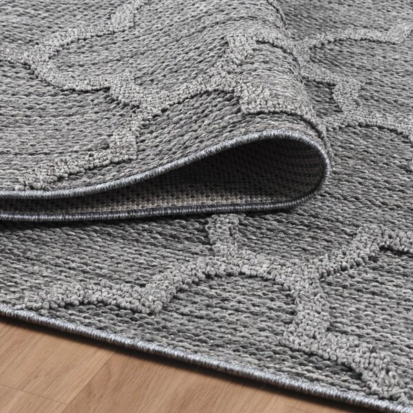 Ayyildiz , Kusový koberec Patara 4951 Grey – na von aj na doma, 80x250, šedá, chodba / predsieň