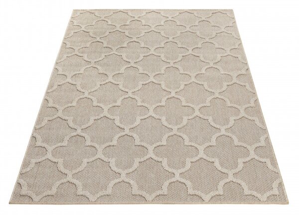 Ayyildiz , Kusový koberec Patara 4951 Beige – na von aj na doma, 80x150, béžová, chodba / predsieň