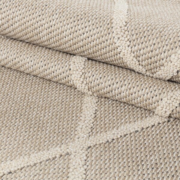 Ayyildiz , Kusový koberec Patara 4952 Beige – na von aj na doma, 120x170, béžová, chodba / predsieň