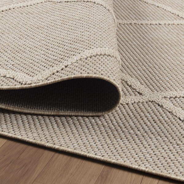 Ayyildiz , Kusový koberec Patara 4952 Beige – na von aj na doma, 120x170, béžová, chodba / predsieň