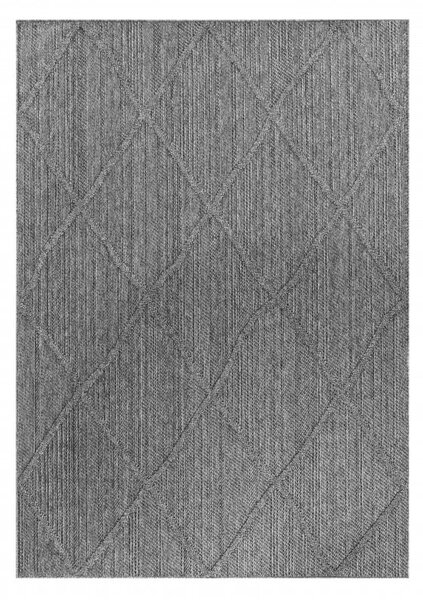 Ayyildiz , Kusový koberec Patara 4952 Grey – na von aj na doma, 80x150, šedá, chodba / predsieň