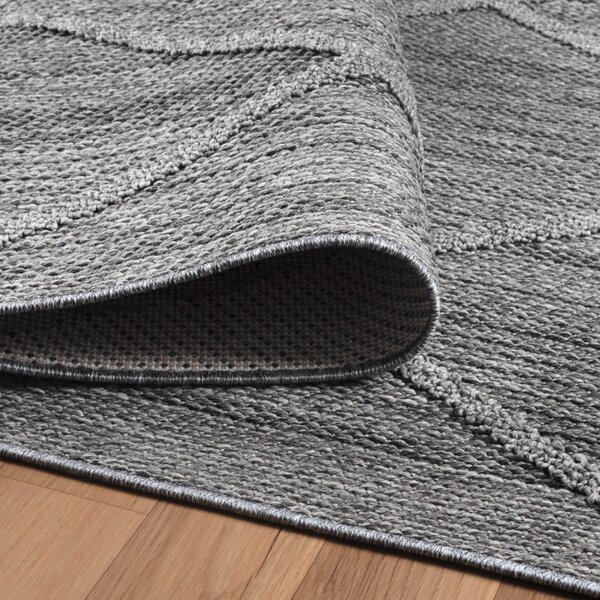 Ayyildiz , Kusový koberec Patara 4952 Grey – na von aj na doma, 80x150, šedá, chodba / predsieň