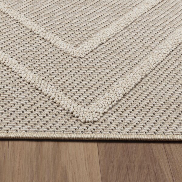 Ayyildiz , Kusový koberec Patara 4954 Beige – na von aj na doma, 80x150, béžová, chodba / predsieň