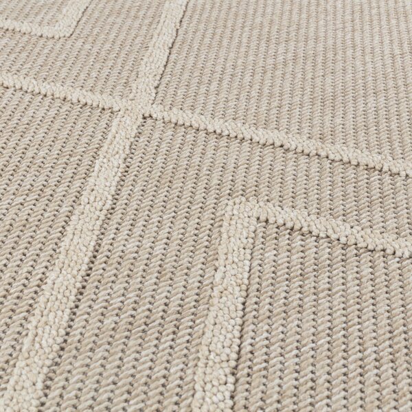 Ayyildiz , Kusový koberec Patara 4954 Beige – na von aj na doma, 80x150, béžová, chodba / predsieň