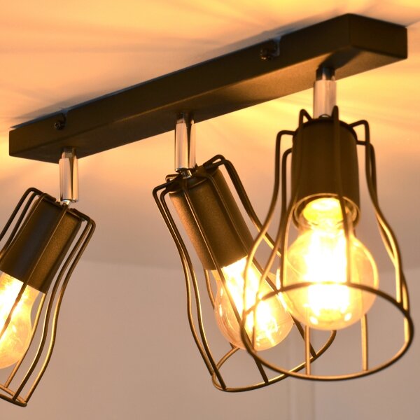 LED Bodové svietidlo TUBE II 3xE27/15W/230V čierna