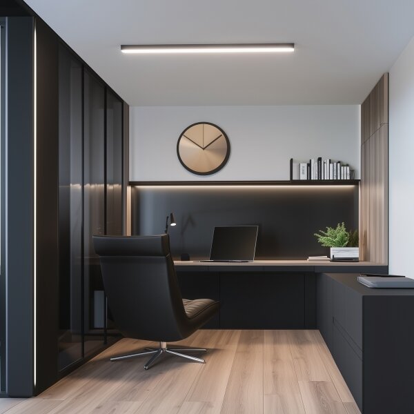 Brilagi- LED prisadené stropné svietidlo FULLDAY LED/20/30/40W/230V 2700/4000/6000K čierna