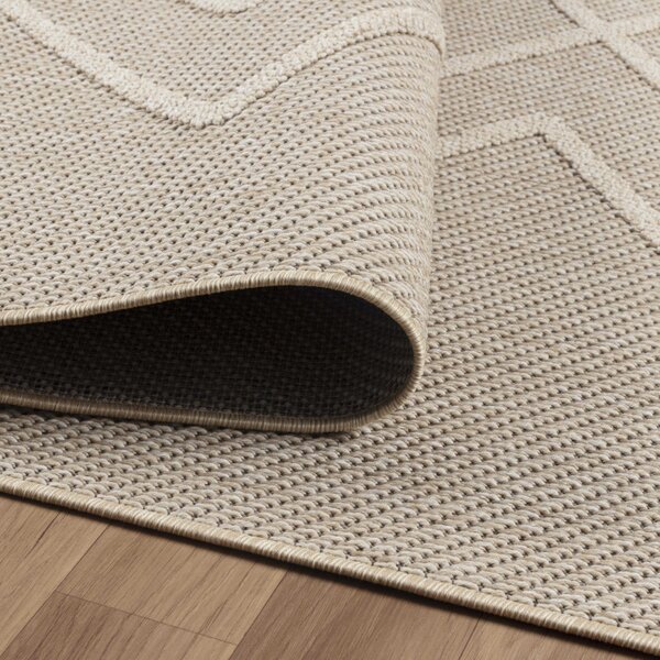 Ayyildiz , Kusový koberec Patara 4954 Beige – na von aj na doma, 80x150, béžová, chodba / predsieň