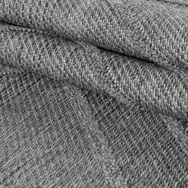 Ayyildiz , Kusový koberec Patara 4954 Grey – na von aj na doma, 200x290, šedá, chodba / predsieň