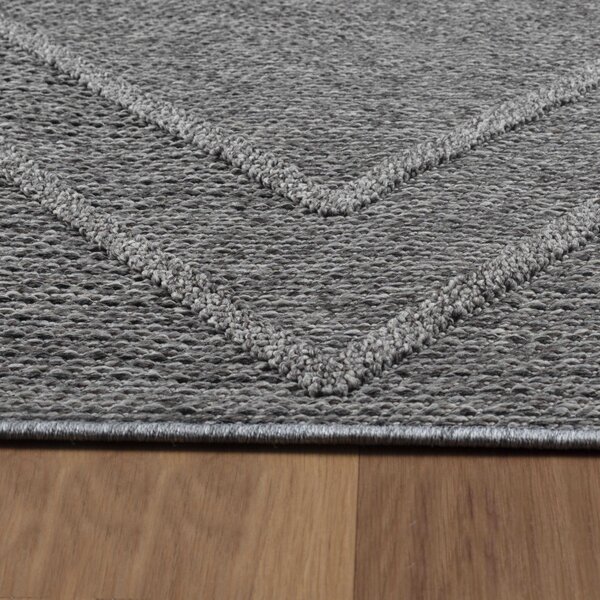 Ayyildiz , Kusový koberec Patara 4954 Grey – na von aj na doma, 200x290, šedá, chodba / predsieň