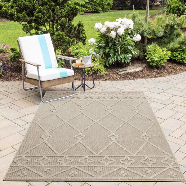 Ayyildiz , Kusový koberec Patara 4955 Beige – na von aj na doma, 80x150, béžová, chodba / predsieň