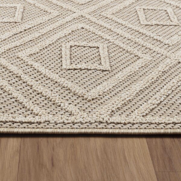 Ayyildiz , Kusový koberec Patara 4956 Beige – na von aj na doma, 80x150, béžová, chodba / predsieň