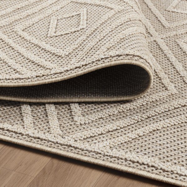 Ayyildiz , Kusový koberec Patara 4956 Beige – na von aj na doma, 80x150, béžová, chodba / predsieň