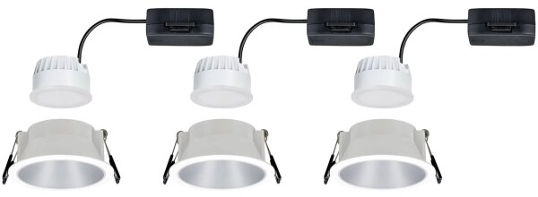 Paulmann 93410 - SADA 3xLED/6,5W IP44 Stmievateľné kúpeľňové svietidlo COLE 230V