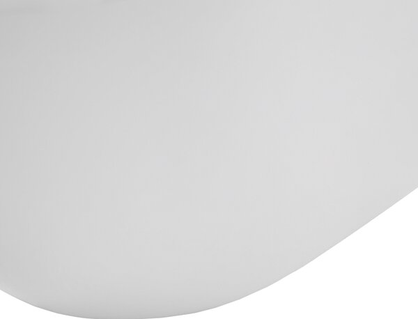 Voľne stojaca vaňa biela akrylát 150 x 75 cm oválny tvar elegantný moderný štýl kúpeľňa