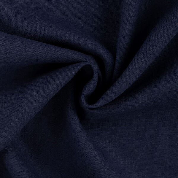 Metráž Ľan FABRICI - Denim modrá tmavá