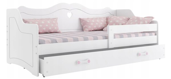 Interbeds Detská posteľ Júlia 160x80 biela + matrac + šuplík