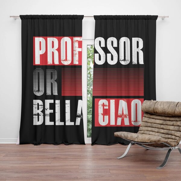 Sablio Záves La Casa de Papel Professor or Bella Ciao motív 3: 2ks 140x250cm