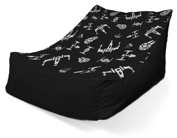 Sablio Sedací vak Lounge Star Wars Vesmírne lode Pattern - 80 x 95 x 50 cm