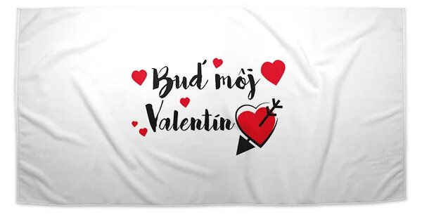 Sablio Uterák Buď môj Valentín - 30x50 cm