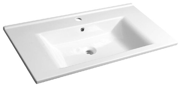 Aqualine Zuno - Nábytkové umývadlo, 850x450 mm, biela 9085