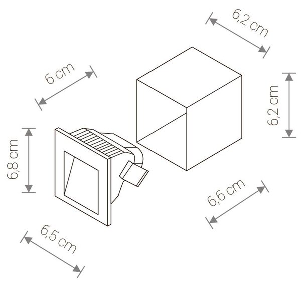Schodiskové svietidlo Nowodvorski STEP LED 6908