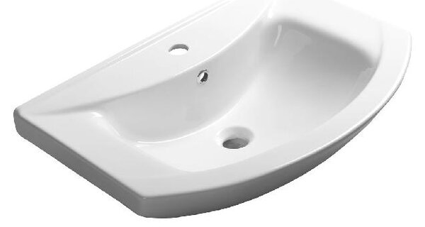 Sapho Zero - Nábytkové umývadlo, 650x460 mm, biela 6065