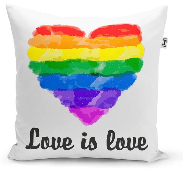 Sablio Vankúš Love is love: 40x40 cm