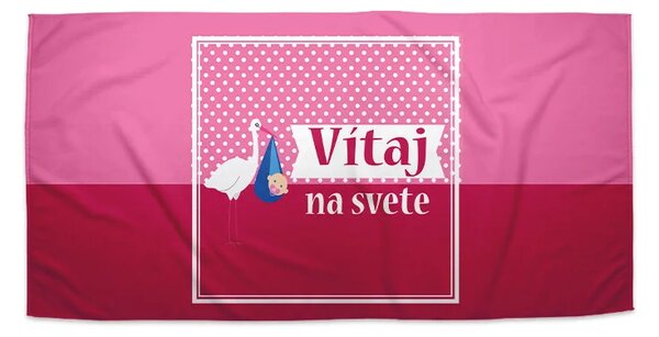 Sablio Uterák Vitaj na svete 4 - 30x50 cm