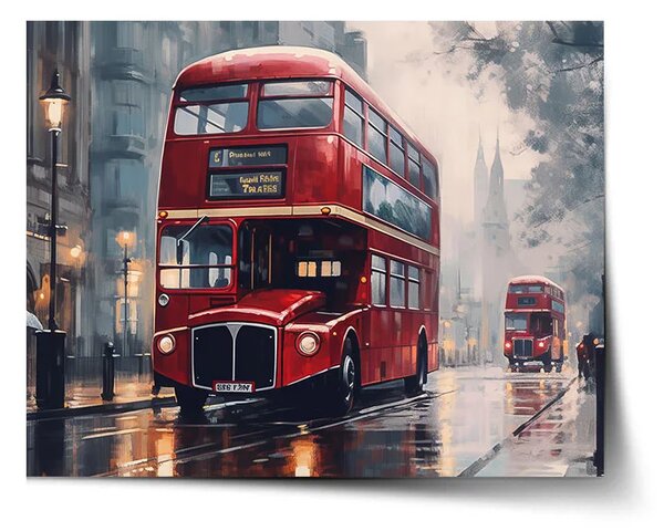 Sablio Plagát Londýn Double-decker 2 - 60x40 cm