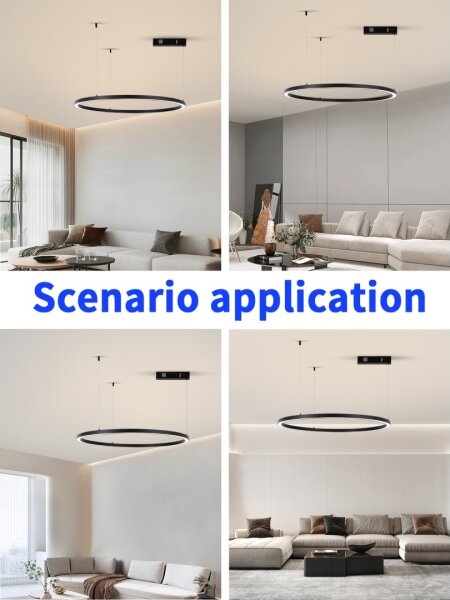 Immax NEO 07215L-LED Stmievateľný luster na lanku FINO 60W/230V 80cm čierna Tuya+DO