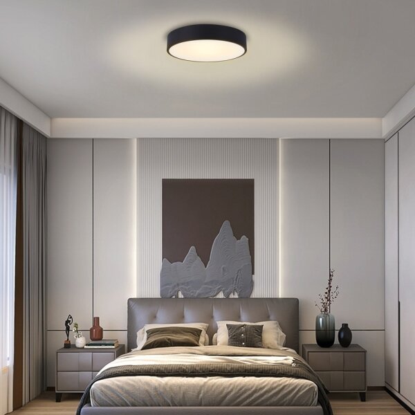 Immax NEO 07201L-LED Stmievateľné stropné svietidlo RONDATE 28W/230V čierna Tuya+DO