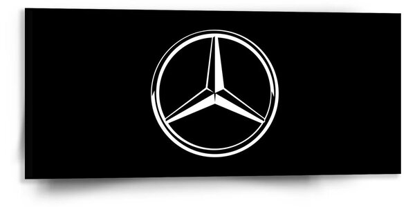Sablio Obraz Logo 2 Čierna - 110x50 cm