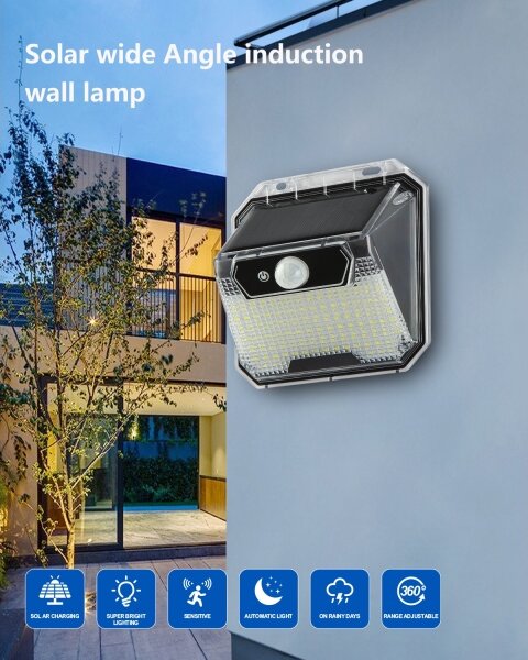 Immax 08485L - LED Solárne nástenné svietidlo so senzorom LED/3W/5,5V IP65