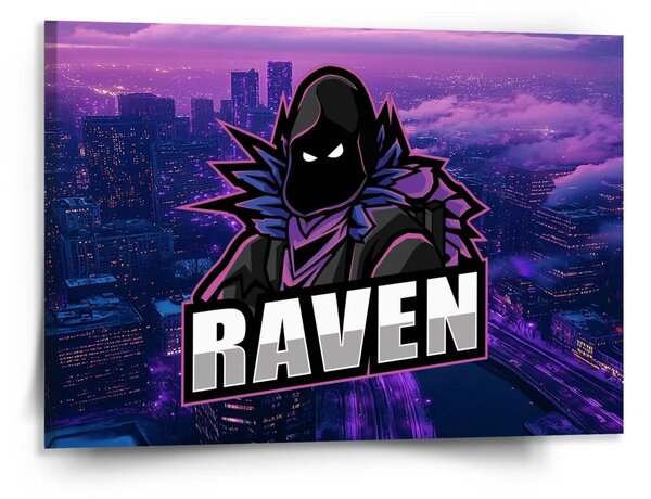 Sablio Obraz FORTNITE RAVEN Steampunk mesto - 150x110 cm