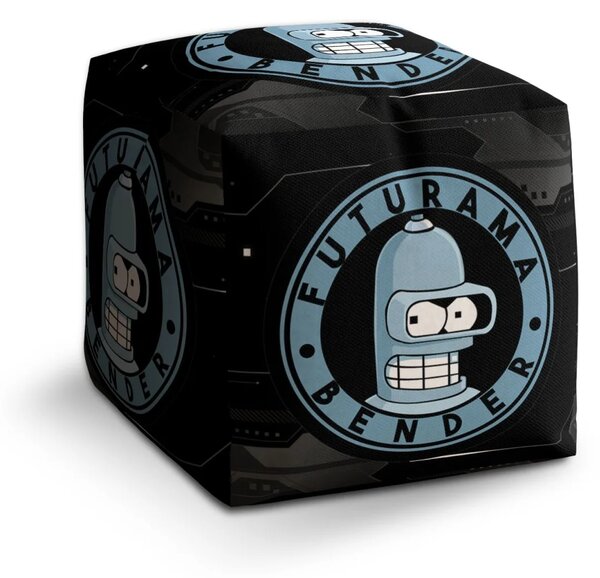 Sablio Taburet Cube Futurama Bender Technology - 40x40x40 cm