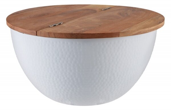 Konferenčný stolík ORIENT 60 cm - biela