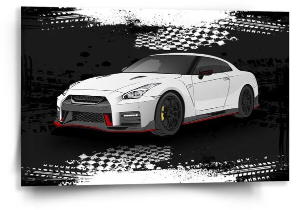 Sablio Obraz Nissan GTR 35 Čierny - 60x40 cm