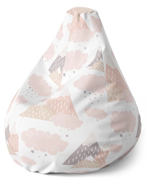 Sablio Sedací vak Pear Detské piramídy - 70 x 95 x 15 cm