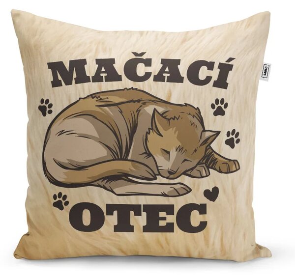 Sablio Vankúš Mačací otec: 40x40 cm