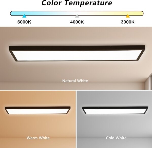 Brilagi - LED kúpeľňové svietidlo FRAME LED/50W/230V 3000/4000/6000K IP44 čierne