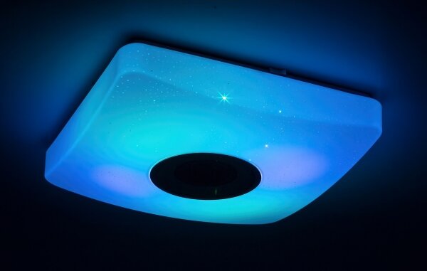 Rabalux - LED RGB Stmievateľné stropné svietidlo s reproduktorom LED/18W/230V + DO