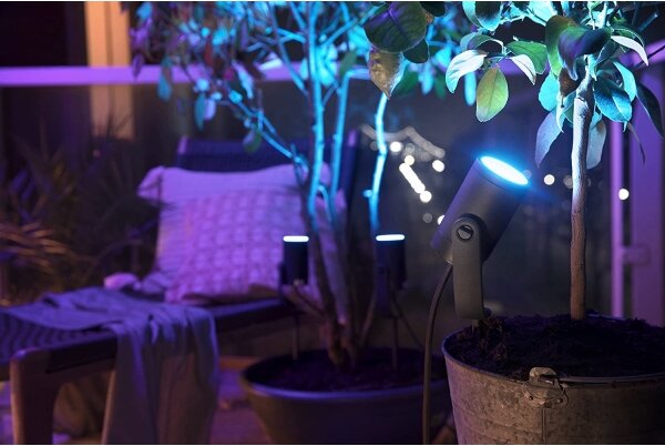 Philips 17428/30/P7 - LED RGB Vonkajšie bodové svietidlo Hue LILY LED/8W/230V IP65